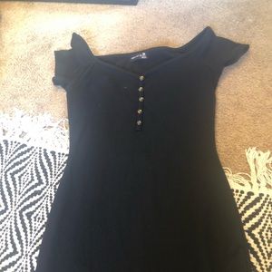 Black Tight Off Shoulder Dress